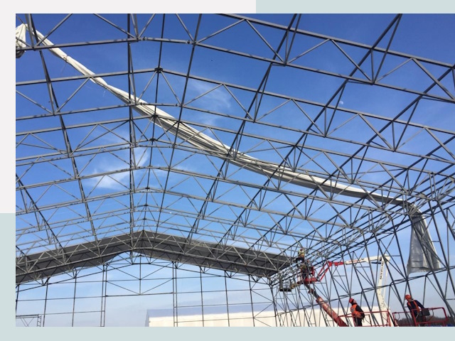 Шатровые ангары от 609 руб. в Аксае и Ростовской области