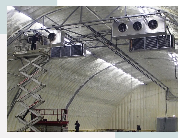 Оснащение ангаров в Аксае